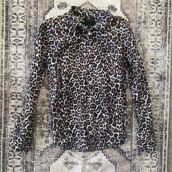 J Crew Linen Dress Top Button Up size 8 - Picture 1 of 2